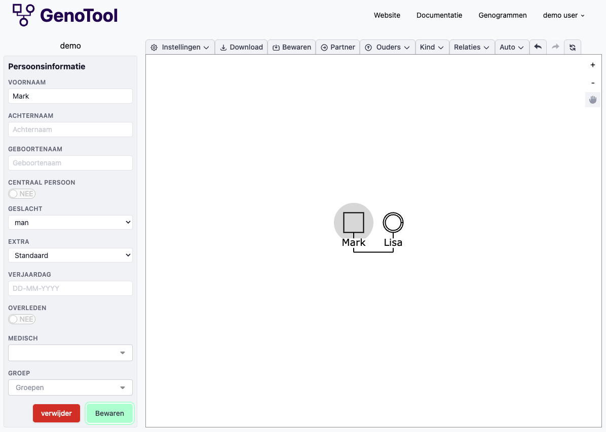 Lisa en Mark zijn verbonden als partners